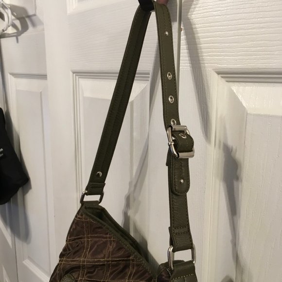 Stone Mountain Olive Green Shoulder Bag - Picture 3 of 12